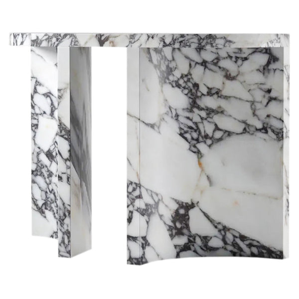 Calacatta Viola Marble Designer Arched Legs Console Polished