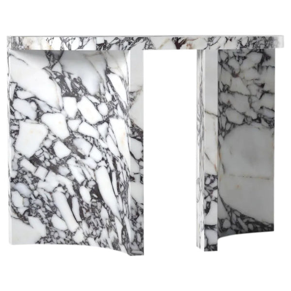 Calacatta Viola Marble Designer Arched Legs Console Polished