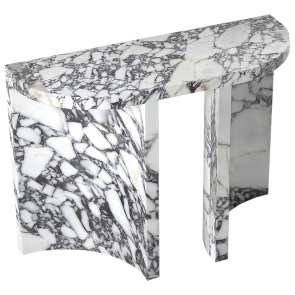 Calacatta Viola Marble Designer Arched Legs Console Polished