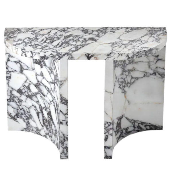 Calacatta Viola Marble Designer Arched Legs Console Polished