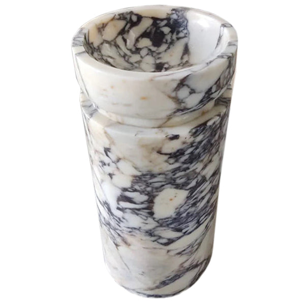 Calacatta Viola Marble Designer Pedestal Stand-Alone Sink (W)18