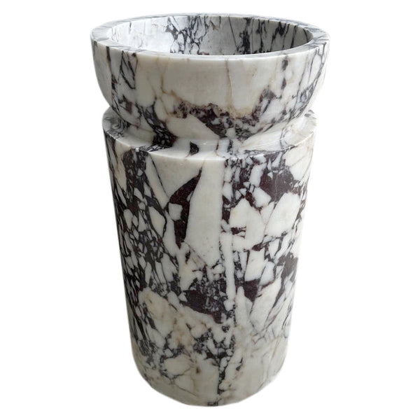 Calacatta Viola Marble Designer Pedestal Stand-Alone Sink (W)18