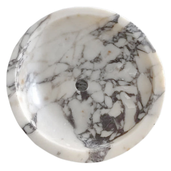 Calacatta Viola Marble Designer Pedestal Stand-Alone Sink (W)18