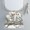 Calacatta Viola Marble Wall-Mount Bathroom Sink with Backsplash (W)18