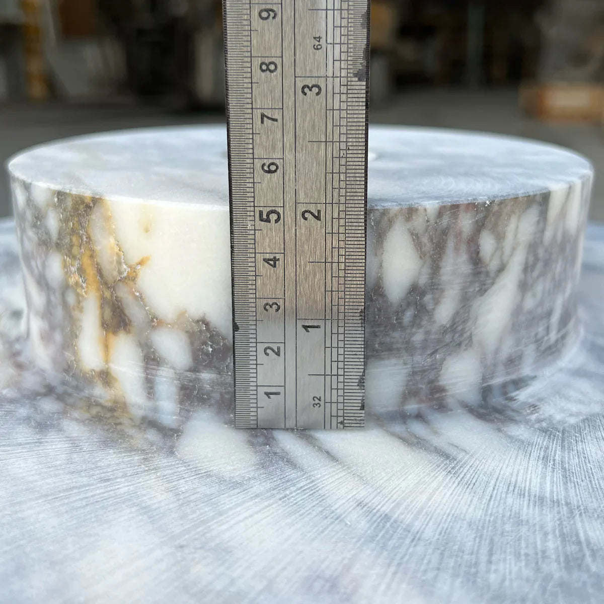 Calacatta Viola Marble Natural Stone Round Above Vanity Bathroom Sink Polished (D)15.5