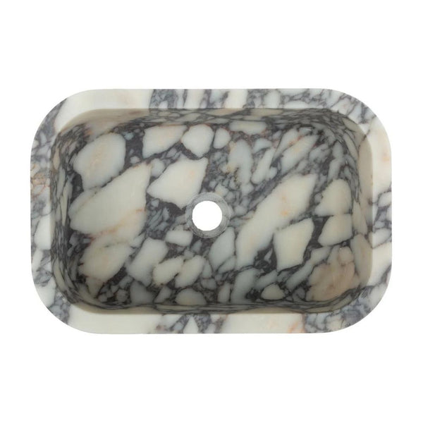 Calacatta Viola Marble Natural Stone Rectangular Sink (W)12