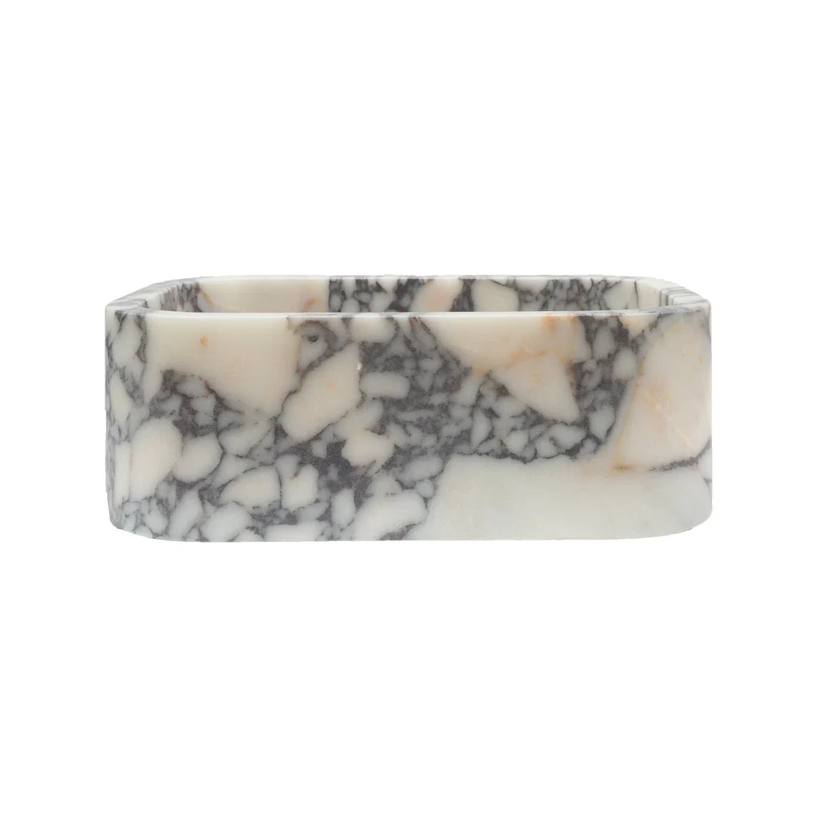 Calacatta Viola Marble Wall-mounted Natural Stone Rectangular Sink (W)12