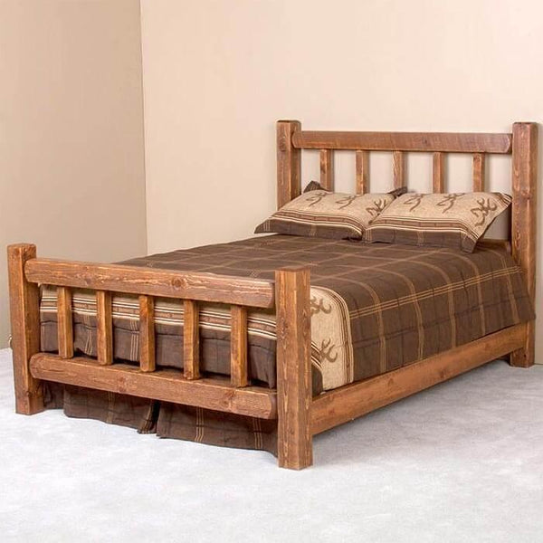 Caldwell Brook Lite Timbers Barnwood Bed - Gifts for You 'n Me