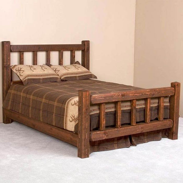Caldwell Brook Dark Timbers Barnwood Bed - Gifts for You 'n Me