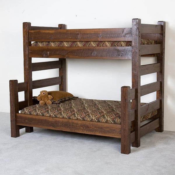 Caldwell Brook Woodrow Dark Barnwood Bunk Bed - Gifts for You 'n Me