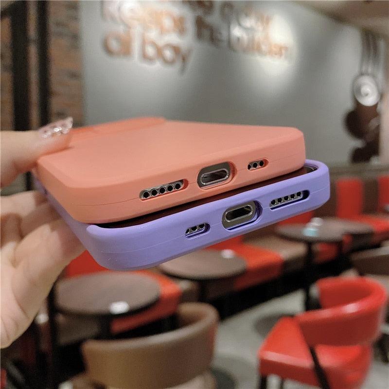 Camera Protection Case With Sliding Camera Cover Protective Design Soft Edges Protective Cover Camera Lens Protection Solid Phone Case For iPhone 13 14 12 Pro Max Mini Candy Color Cover For iphone
