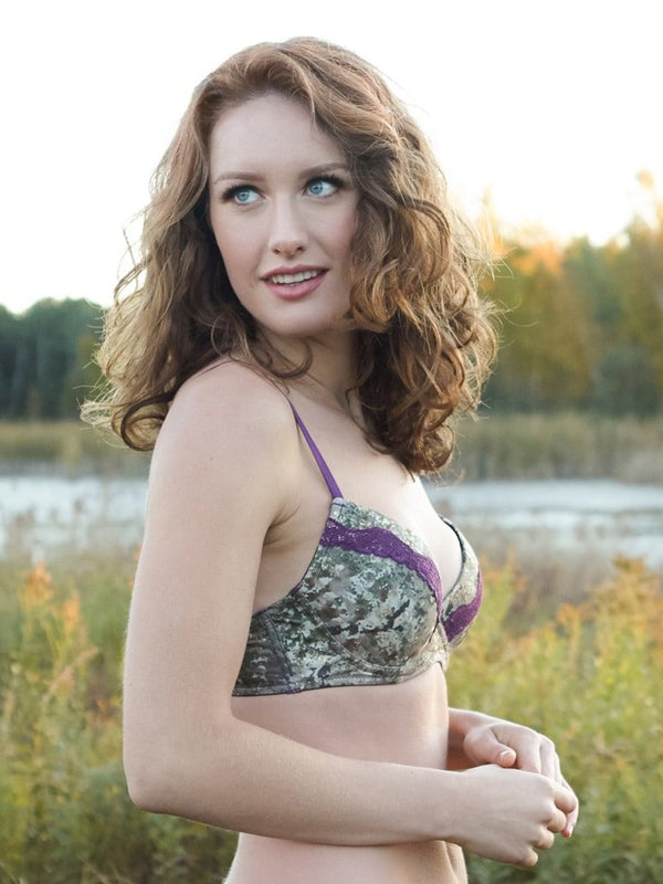 Women's Camo Padded Bra - Shape Shift Hunting Lingerie - Wilderness Dreams