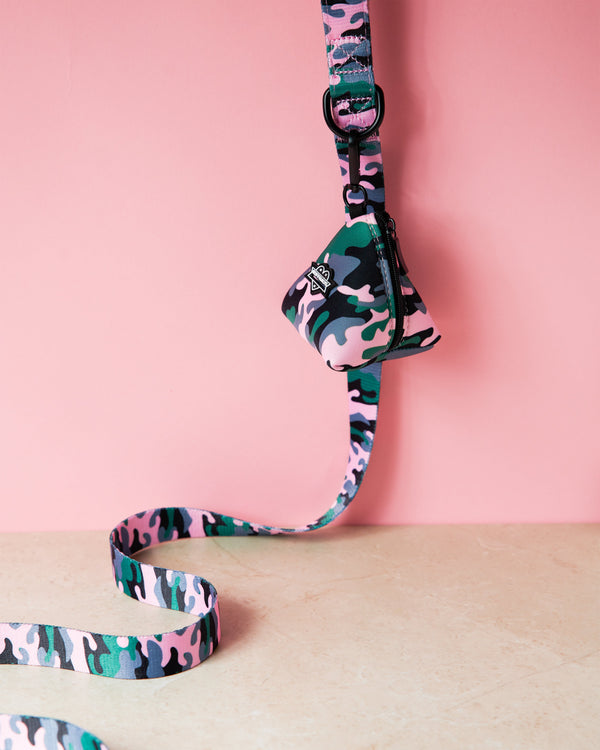 Camo QT Pink Dog Leash