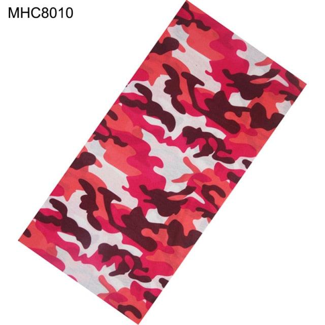 Camouflage Neck Gaiter Hunting Scarves Ice Silk Bandana Tubular Buff Half Mask Tactical Sport Headband Balaclava  Balaclava Seamless Magic Head Scarf Breathable Bandana Turban Outdoor Hiking Quick-Dry Sweat Absorbing Scarves Multifunction Beanie Hat