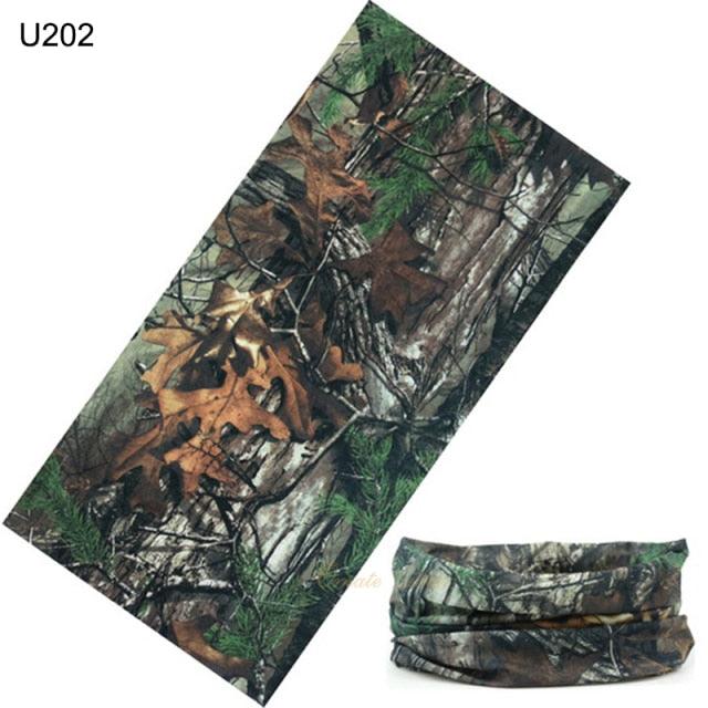 Camouflage Neck Gaiter Hunting Scarves Ice Silk Bandana Tubular Buff Half Mask Tactical Sport Headband Balaclava  Balaclava Seamless Magic Head Scarf Breathable Bandana Turban Outdoor Hiking Quick-Dry Sweat Absorbing Scarves Multifunction Beanie Hat