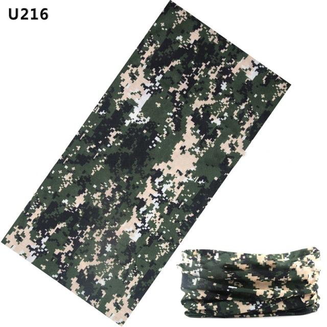 Camouflage Neck Gaiter Hunting Scarves Ice Silk Bandana Tubular Buff Half Mask Tactical Sport Headband Balaclava  Balaclava Seamless Magic Head Scarf Breathable Bandana Turban Outdoor Hiking Quick-Dry Sweat Absorbing Scarves Multifunction Beanie Hat