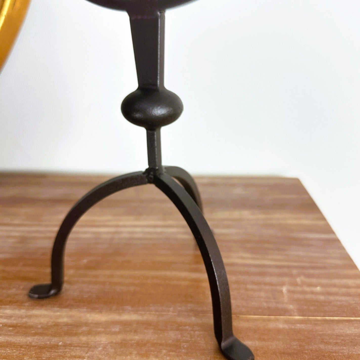 Iron Metal Rusted Candelabra