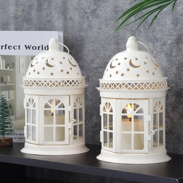 8.5 inch High Decorative Lanterns ( Set of 2 )