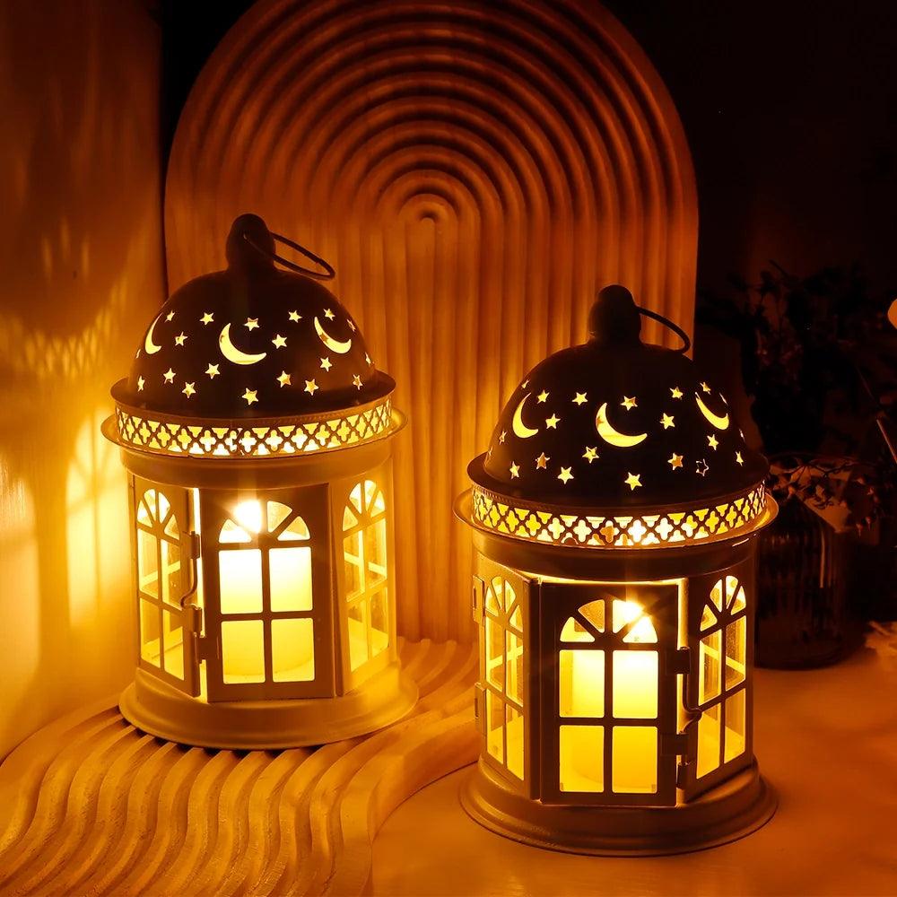 8.5 inch High Decorative Lanterns ( Set of 2 )