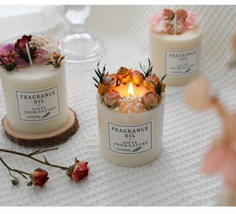 Candles for Home Scented, 8oz Home Fragrance Eternal Flower Scented Candles Gifts Set for Women, Girls, Birthday, Valentine, Anniversary, Wedding Decoration., Best for Christmas