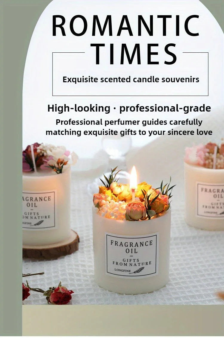 Candles for Home Scented, 8oz Home Fragrance Eternal Flower Scented Candles Gifts Set for Women, Girls, Birthday, Valentine, Anniversary, Wedding Decoration., Best for Christmas