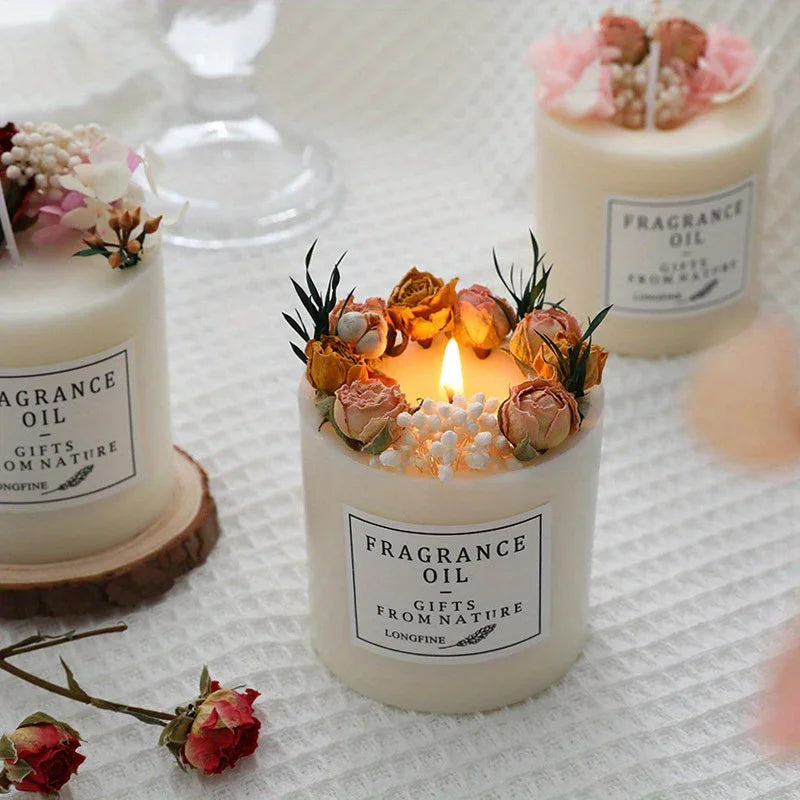 Candles for Home Scented, 8oz Home Fragrance Eternal Flower Scented Candles Gifts Set for Women, Girls, Birthday, Valentine, Anniversary, Wedding Decoration., Best for Christmas