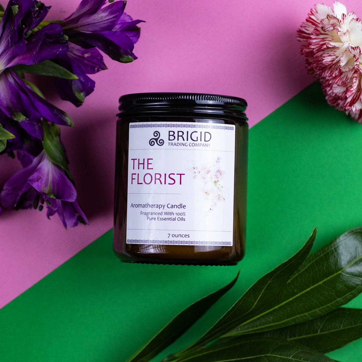 The Florist Soy Wax Candle - Jasmine, Ylang Ylang, Helichrysum, and Sandalwood