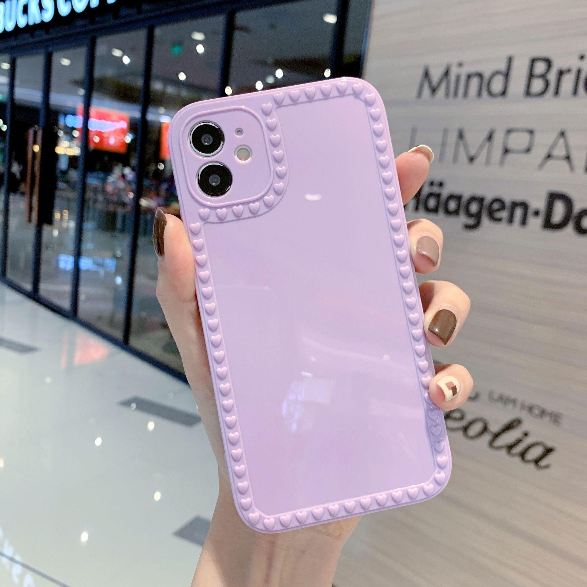 Candy Color Cute Shockproof Phone Case For iPhone 11 Pro Max Mini 7 8 Plus XR XS MAX Full Lens Soft Cover Cute And Fashionable Colorful Translucent Soft Silicone Case