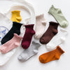 Candy High Quality Lace Solid Color Cute Sweet Girl Fashion Socks Pure Cotton Wood Ear Light Mouth Cotton Novelty Socks Unisex Crew Socks For Men And Women