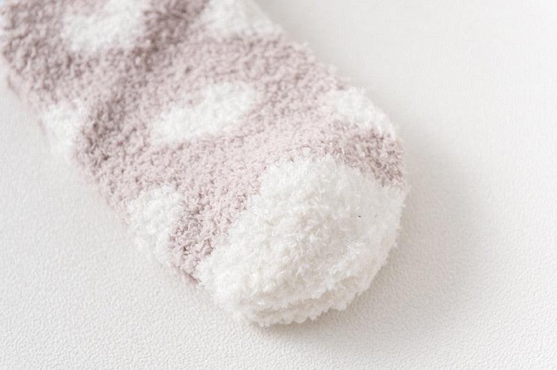 Candy Warm Lady Heart Cute Winter Kawaii Thick Casual Women Socks Fuzzy Fluffy Terry Warm Socks Short Cute Cotton Socks Winter Socks Short Socks For Men And Women
