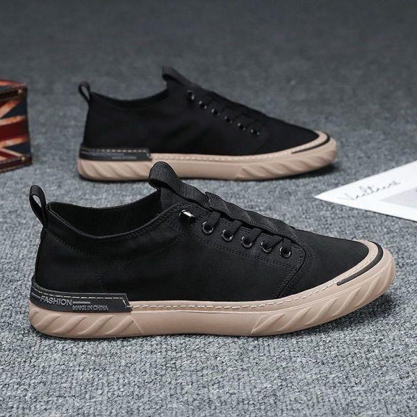 Canvas Men's Comfortable All-match Sneakers Breathable Cloth Casual Sports Flats Men Lightweight Outdoor Walking Sneakers Modern Design