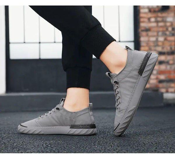 Canvas Men's Comfortable All-match Sneakers Breathable Cloth Casual Sports Flats Men Lightweight Outdoor Walking Sneakers Modern Design