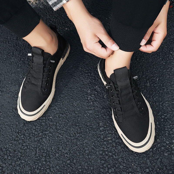 Canvas Men's Comfortable All-match Sneakers Breathable Cloth Casual Sports Flats Men Lightweight Outdoor Walking Sneakers Modern Design
