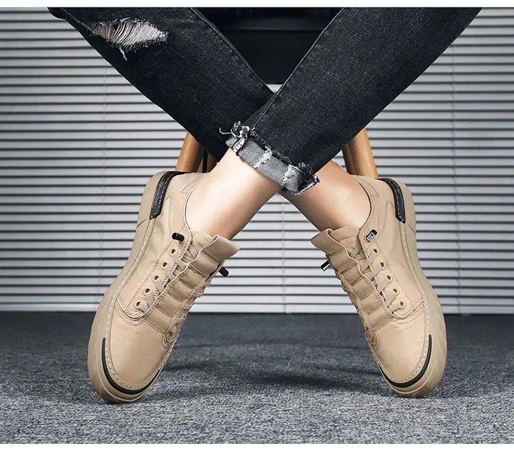 Canvas Men's Comfortable All-match Sneakers Breathable Cloth Casual Sports Flats Men Lightweight Outdoor Walking Sneakers Modern Design