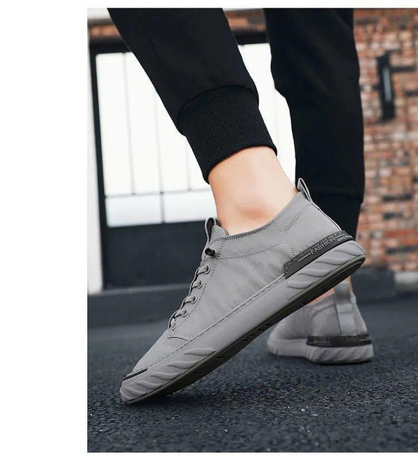 Canvas Men's Comfortable All-match Sneakers Breathable Cloth Casual Sports Flats Men Lightweight Outdoor Walking Sneakers Modern Design
