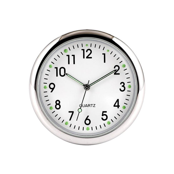 Car Clock Watch Indoor Automobiles Stick-In  Luminous Quartz Analog Watch Universal Pocket Mini Stick-On Clock for Car Boat Bike Home Watch Decoration Accessories
