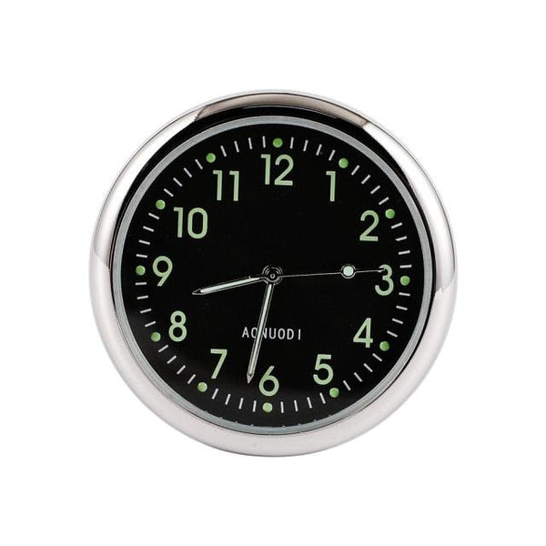 Car Clock Watch Indoor Automobiles Stick-In  Luminous Quartz Analog Watch Universal Pocket Mini Stick-On Clock for Car Boat Bike Home Watch Decoration Accessories