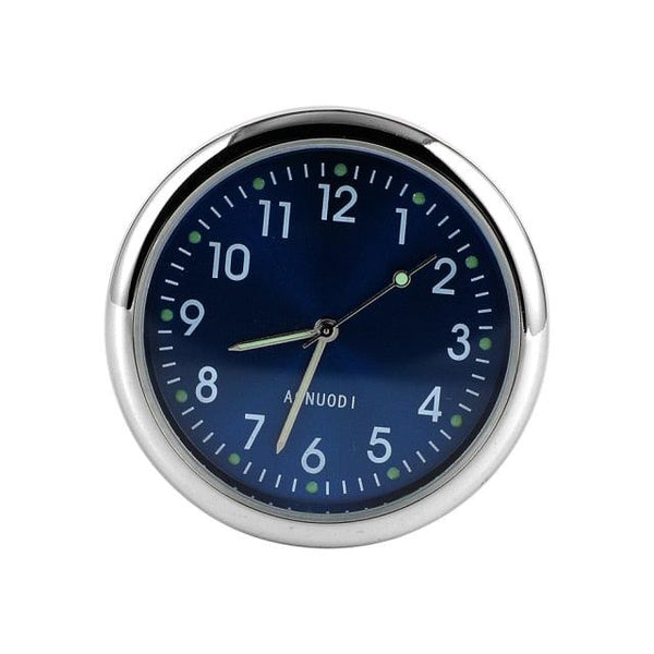 Car Clock Watch Indoor Automobiles Stick-In  Luminous Quartz Analog Watch Universal Pocket Mini Stick-On Clock for Car Boat Bike Home Watch Decoration Accessories