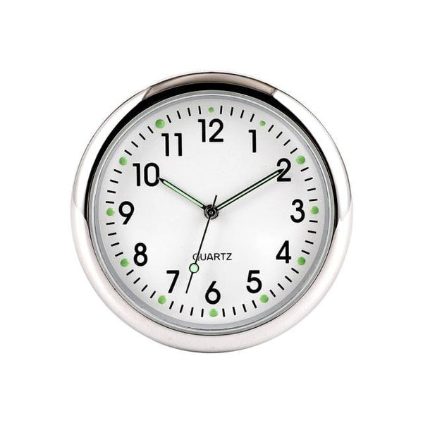 Car Clock Watch Indoor Automobiles Stick-In  Luminous Quartz Analog Watch Universal Pocket Mini Stick-On Clock for Car Boat Bike Home Watch Decoration Accessories