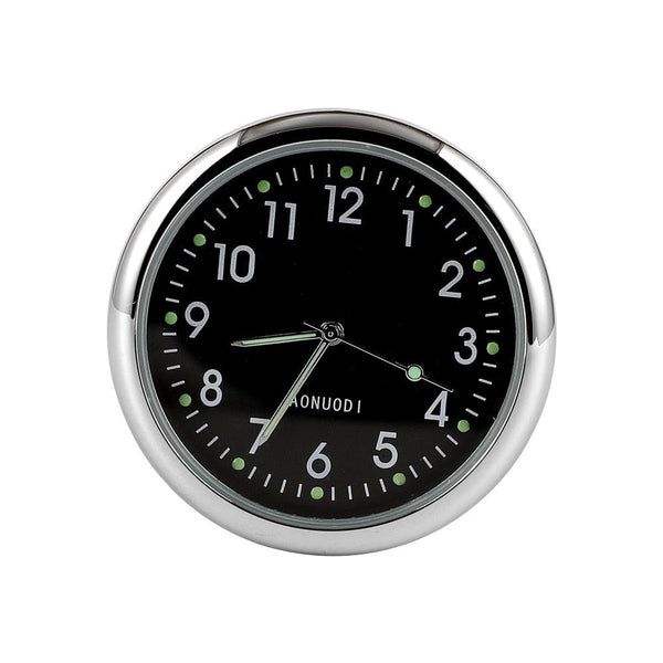 Car Clock Watch Indoor Automobiles Stick-In  Luminous Quartz Analog Watch Universal Pocket Mini Stick-On Clock for Car Boat Bike Home Watch Decoration Accessories