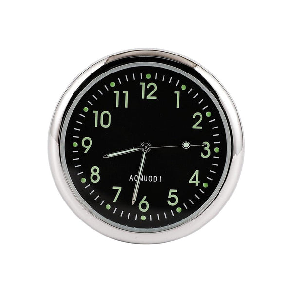 Car Clock Watch Indoor Automobiles Stick-In  Luminous Quartz Analog Watch Universal Pocket Mini Stick-On Clock for Car Boat Bike Home Watch Decoration Accessories