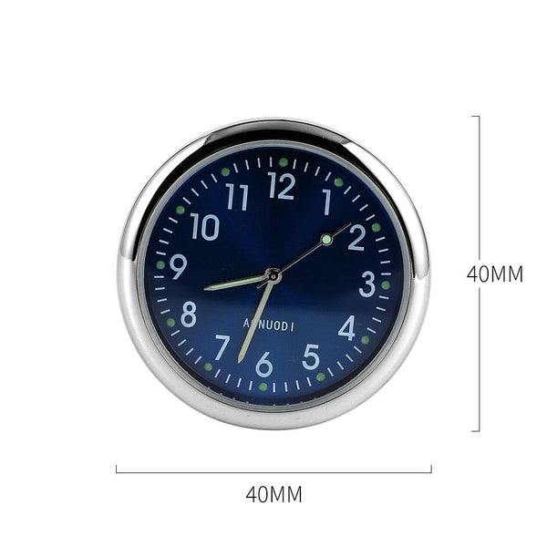 Car Clock Watch Indoor Automobiles Stick-In  Luminous Quartz Analog Watch Universal Pocket Mini Stick-On Clock for Car Boat Bike Home Watch Decoration Accessories