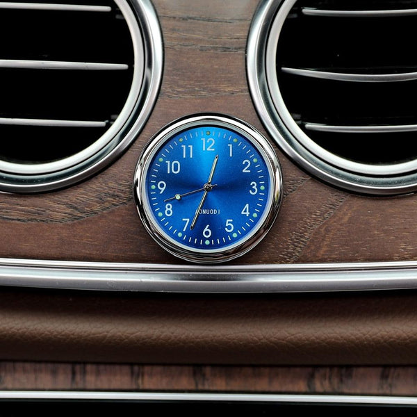 Car Clock Watch Indoor Automobiles Stick-In  Luminous Quartz Analog Watch Universal Pocket Mini Stick-On Clock for Car Boat Bike Home Watch Decoration Accessories