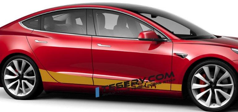 Side Skirt Stripe Decals (2-Pack) | 3 Styles | Multiple Colors | Scratch Protection