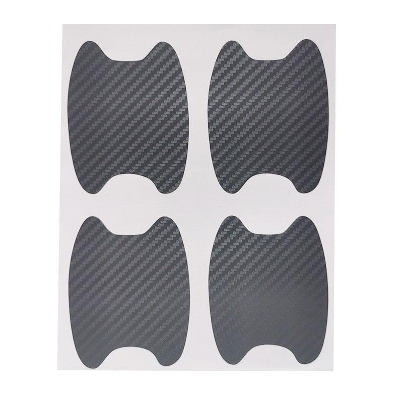Car Handle Protection Film Car Door Handle Cup Scratch Protector Universal Invisible Car Carbon Fiber Door Handle Sticker Scratches Resistant Side Sticker Scratches Car Door Protector Films Sticker Car Styling