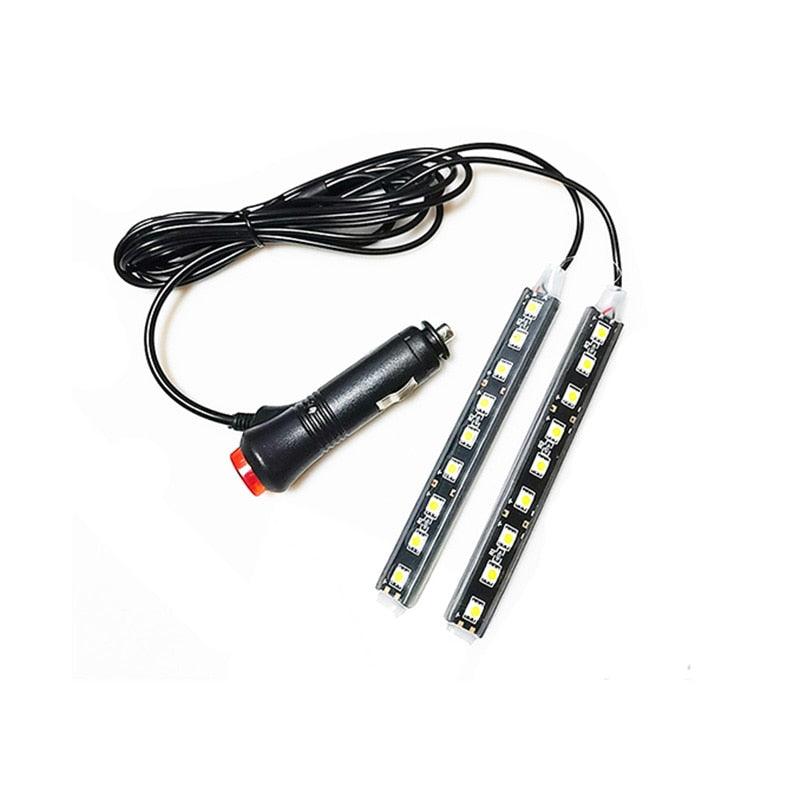 Car Interior LED Foot Sole Interior Car Lights Decoration Light Strip Car Interior Atmosphere Light Under Lighting Dashboard Waterproof Decoration Lighting Kit Bluetooth Smart LED Light Strips for Cars
