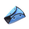 Car Safe Seat Belt Cover Soft Adjustable Children Safety Belt Fixer Triangle Anti-ledge For Child Neck Protection Belts Seat Belt Adjuster and Pillow with Clip for Kids Travel Neck Support Headrest Seatbelt - Blue