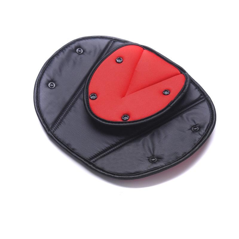 Car Safe Seat Belt Cover Soft Adjustable Children Safety Belt Fixer Triangle Anti-ledge For Child Neck Protection Belts Seat Belt Adjuster and Pillow with Clip for Kids Travel Neck Support Headrest Seatbelt