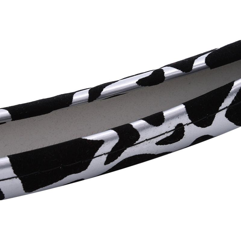 Car Steering Wheel Elastic Long Microfiber Plush Steering Wheel Cover Gearshift Handbrake Cover Protector Decoration Warm Super Thick Plush Collar Soft Car Steering Wheel Cover Decoration Warm Super Thick Plush Collar Soft Black Pink Women Man