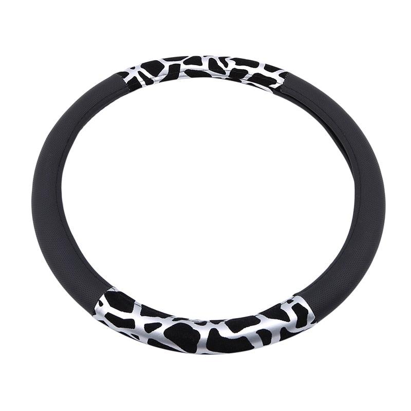 Car Steering Wheel Elastic Long Microfiber Plush Steering Wheel Cover Gearshift Handbrake Cover Protector Decoration Warm Super Thick Plush Collar Soft Car Steering Wheel Cover Decoration Warm Super Thick Plush Collar Soft Black Pink Women Man